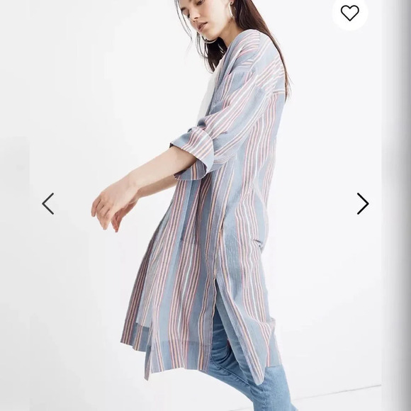 Madewell Robe Jacket in Stripe NEW - Picture 9 of 9